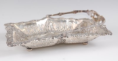 Lot 1169 - A late Victorian silver cake basket, having a...