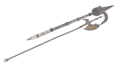 Lot 1340 - An early 20th century Indian steel ankus, ...