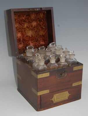 Lot 1310 - A 19th century mahogany and brass bound...