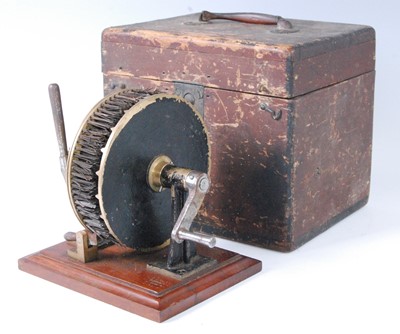 Lot 1304 - A 19th century rotary cleaning tool, having a...