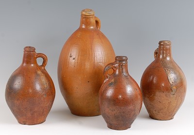 Lot 1034 - A circa 1700 salt-glazed stoneware bellamine...