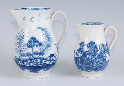 Lot 1051 - A Caughley porcelain sparrow-beak cream jug,...