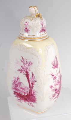 Lot 1077 - A late 19th century Berlin porcelain tea...