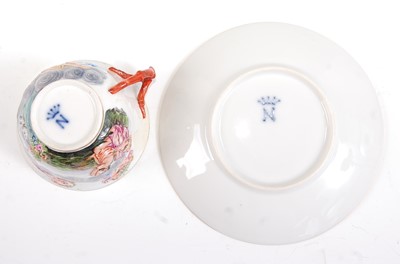 Lot 1077 - A late 19th century Berlin porcelain tea...