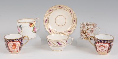 Lot 1056 - A Derby porcelain coffee can, polychrome...