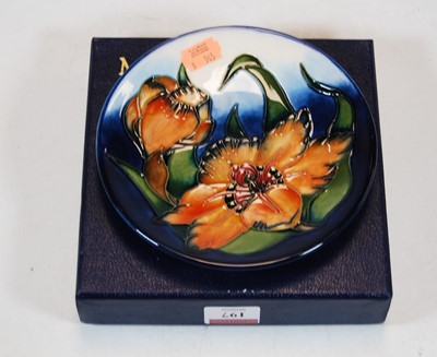 Lot 197 - A modern Moorcroft small dish in box, dia. 16cm