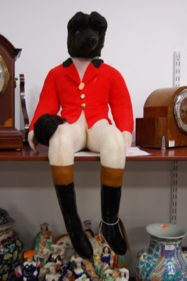 Lot 10 - A 20th century stuffed fox huntsman, possibly...