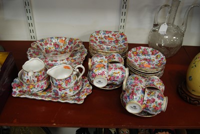 Lot 32 - A Royal Albert floral decorated porcelain part...