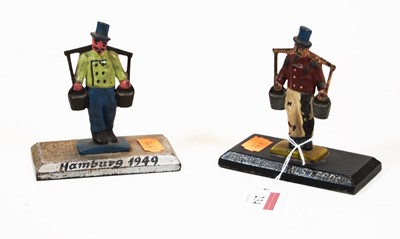 Lot 234 - Two mid-20th century German painted metal...