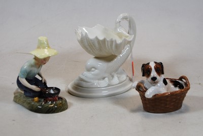 Lot 236 - A Royal Worcester blanc-de-chine porcelain...