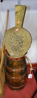Lot 82 - An early 20th century oak and copper coopered...