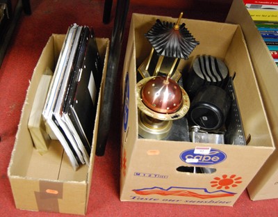 Lot 92 - A collection of cigarette dispensers, hip...