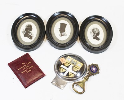 Lot 299 - A 20th century chrome car badge, the central...