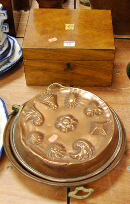 Lot 141 - A 19th century walnut writing slope with...