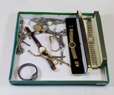 Lot 390 - A lady's Time Design quartz wristwatch, having...