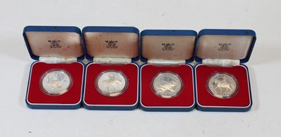 Lot 404 - An Elizabeth II 1977 silver proof crown, boxed;...