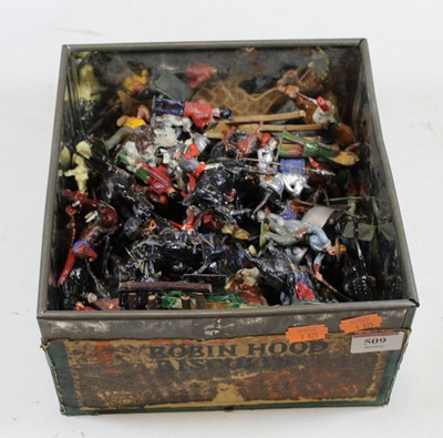 Lot 509 - A large collection of painted lead figures,...