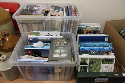 Lot 518 - A box of miscellaneous hardback books, mainly...