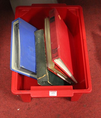 Lot 475 - An early 20th century postcard album and...