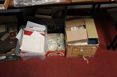 Lot 476 - Three boxes of miscellaneous stamps, loose...