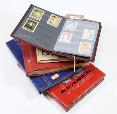 Lot 481 - A collection of various stamps contained in...