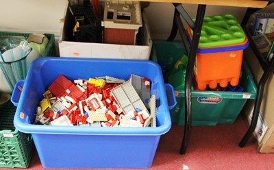 Lot 521 - Three boxes of miscellaneous childrens toys...