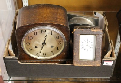 Lot 551 - An early 20th century lacquered brass cased...