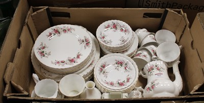 Lot 563 - A Royal Albert Lavender Rose part dinner service