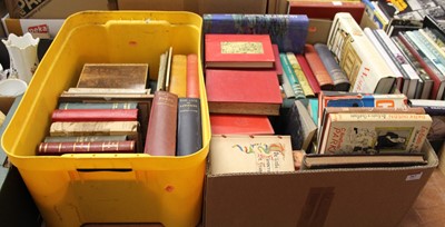 Lot 567 - Two boxes of mixed books to include Agatha...