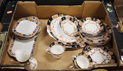 Lot 579 - One box of Victorian transfer decorated china...