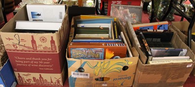 Lot 592 - Three boxes of mixed hardback books to include...