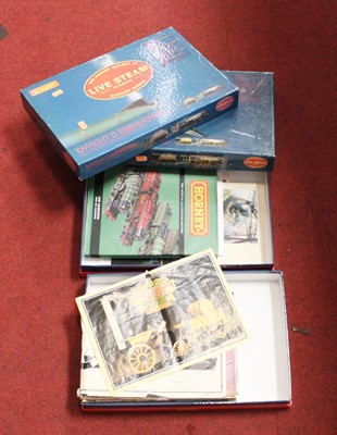 Lot 541 - Two boxes of Hornby ephemera, books, etc