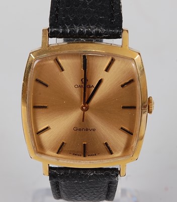Lot 2611 - An Omega Geneve gent's gilt metal cased...