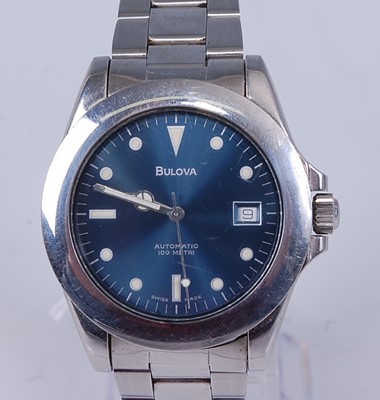Lot 2625 - A gent's Bulova steel cased automatic...