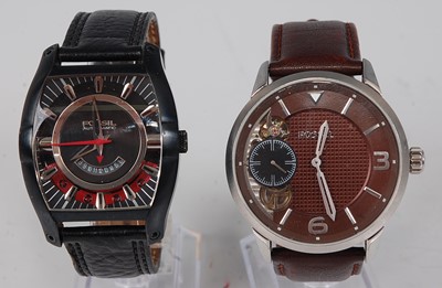 Lot 2561 - A gent's Fossil steel cased 'twist' automatic...