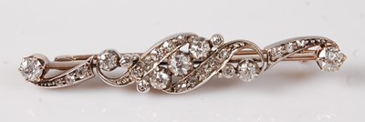 Lot 2730 - An Edwardian yellow metal and platinum faced...