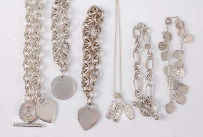 Lot 2734 - A collection of Tiffany and Tiffany style...