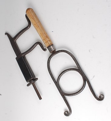 Lot 318 - * A late Victorian veterinary steel adjustable...