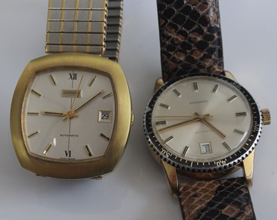 Lot 389 - A gents Garrard steel and gold plated...