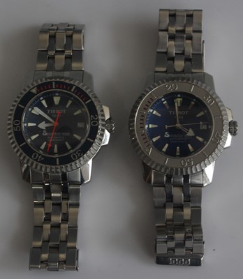 Lot 393 - A gents Tissot Seastar 1000 automatic bracelet...