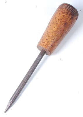 Lot 341 - * A Victorian Falconer's turned beech hawking...