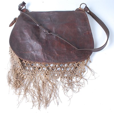 Lot 344 - * A mid-20th century brown leather falconry...