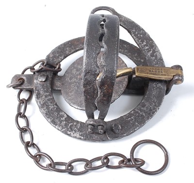 Lot 361 - * A Victorian pole trap, having 4" round...