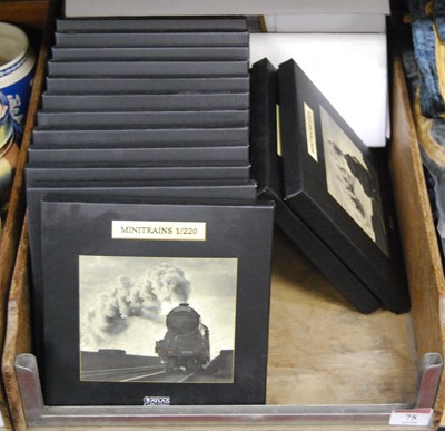 Lot 75 - A collection of Atlas edition mini trains, boxed