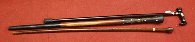 Lot 125 - A 20th century walking stick, 92cm, together...