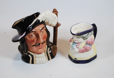Lot 166 - A Royal Doulton character jug, Athos, 9cm high,...