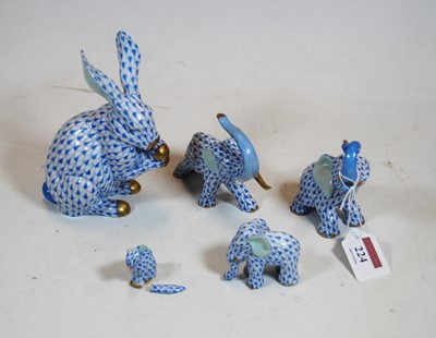 Lot 224 - A Herend of Hungary porcelain figure of a...
