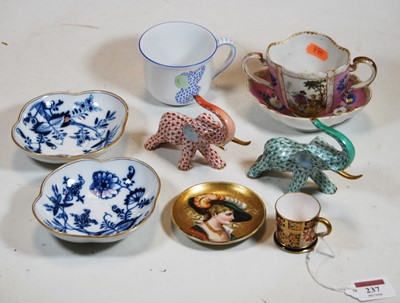 Lot 237 - A Herend of Hungary hand painted porcelain...
