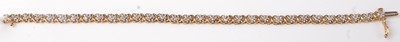 Lot 426 - A modern 9ct gold and diamond point set...