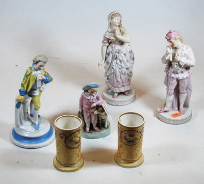 Lot 240 - A pair of Copeland & Garrett porcelain vases...